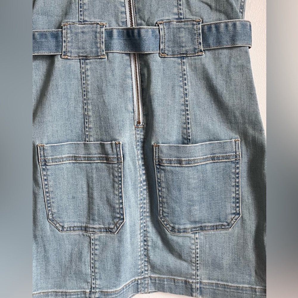 AMERICAN EAGLE Super Stretch Denim Overall Dress - Picture 8 of 11
